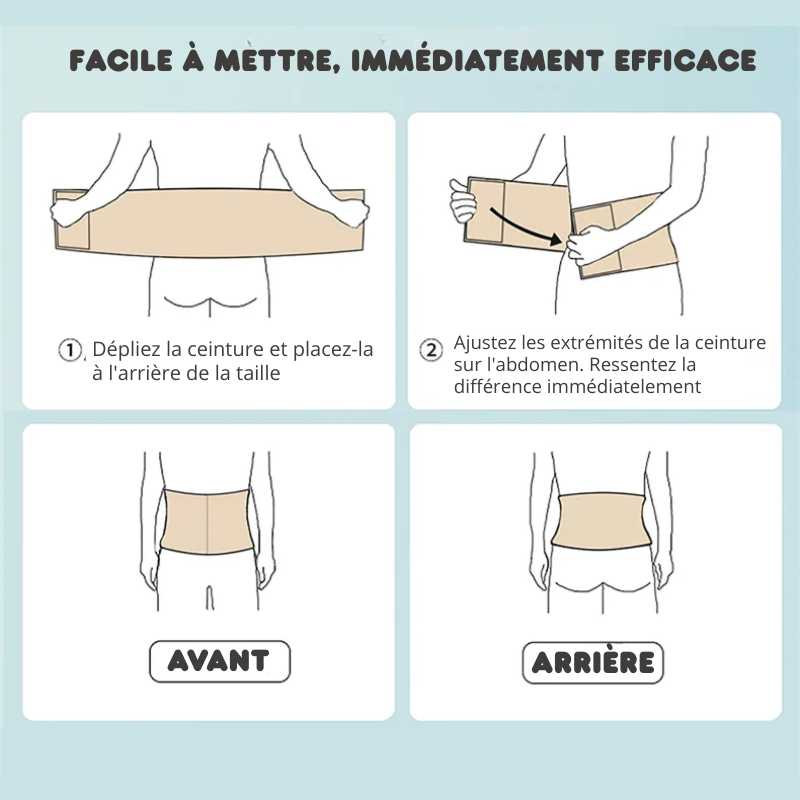 Ceinture Abdominale Élastique - Soutien Lombaires