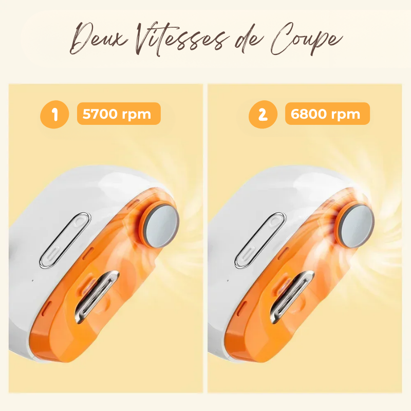 Coupe-Ongles Électrique Innovant - Polissage et Coupe