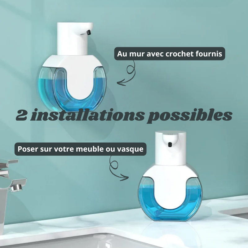 Distributeur de Savon Intelligent Sans Contact – Mousse & Liquide