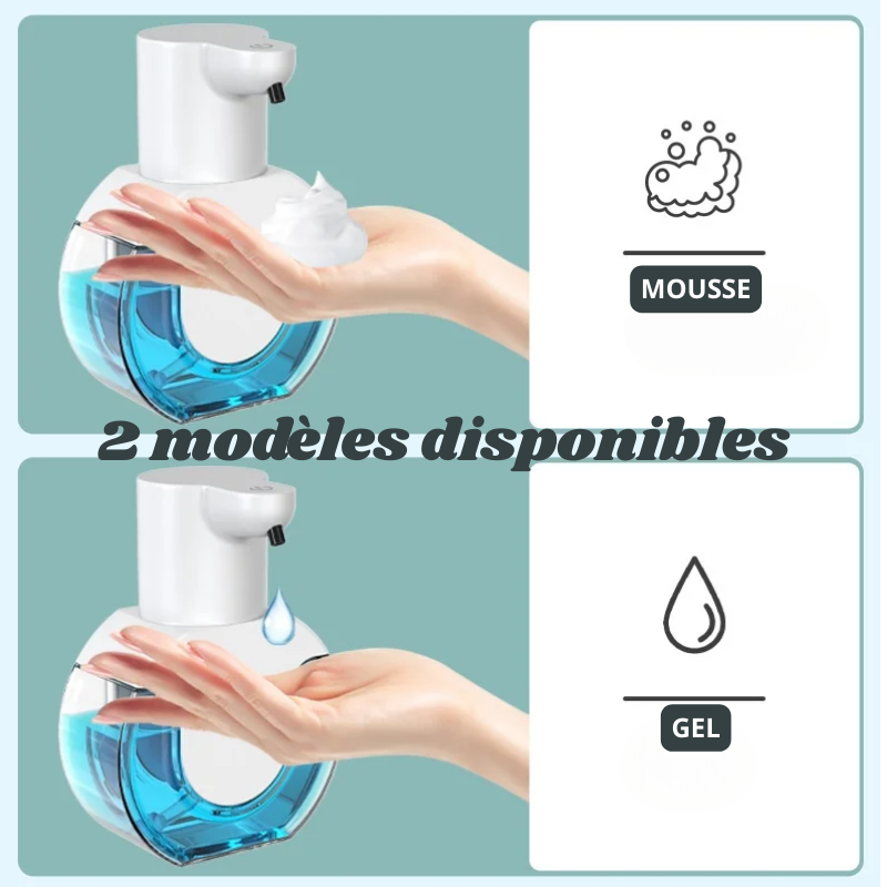 Distributeur de Savon Intelligent Sans Contact – Mousse & Liquide