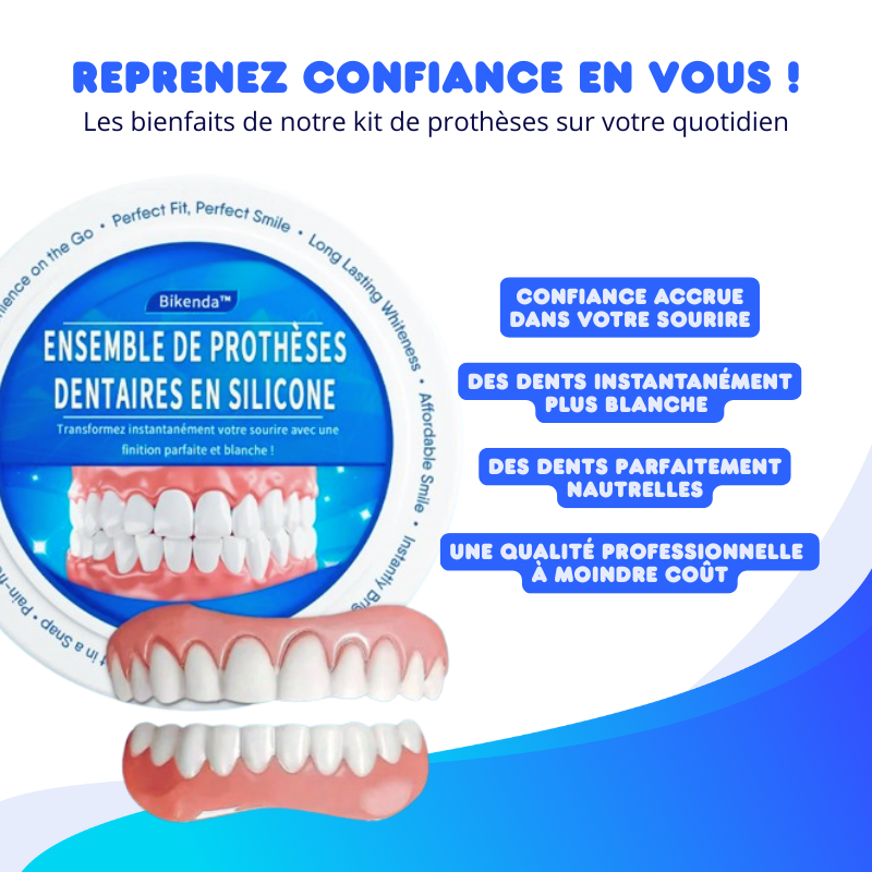 Kit de Prothèse Dentaire - Correction Instantanée du Sourire