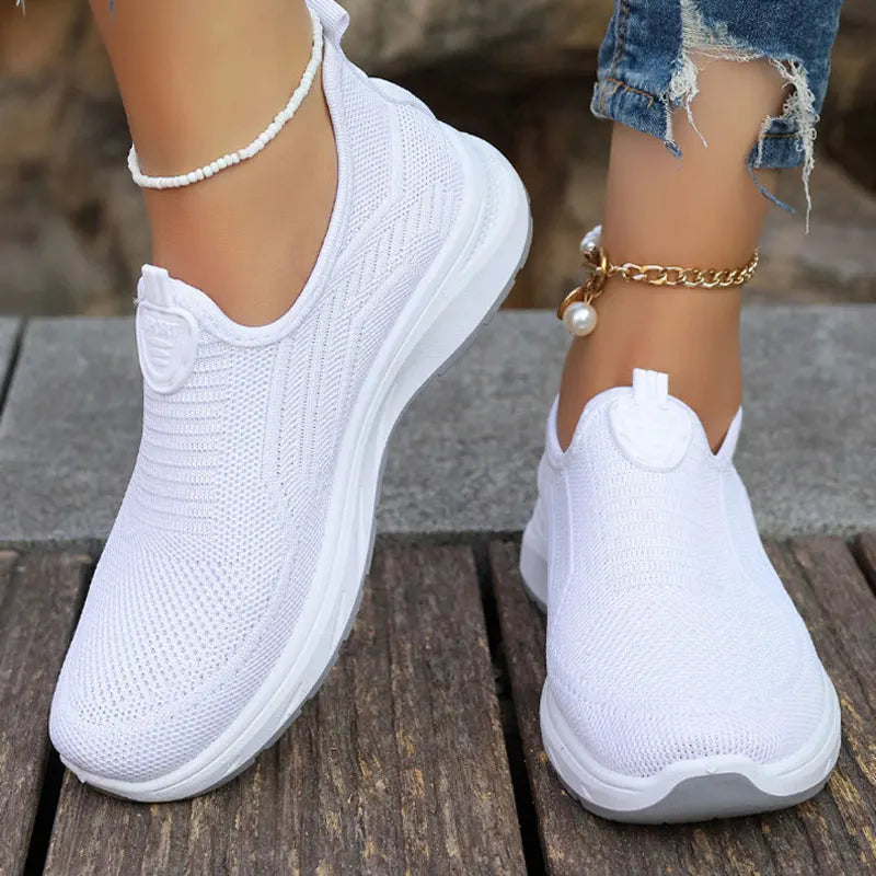 Baskets Femme Confort Respirant Sans Lacets