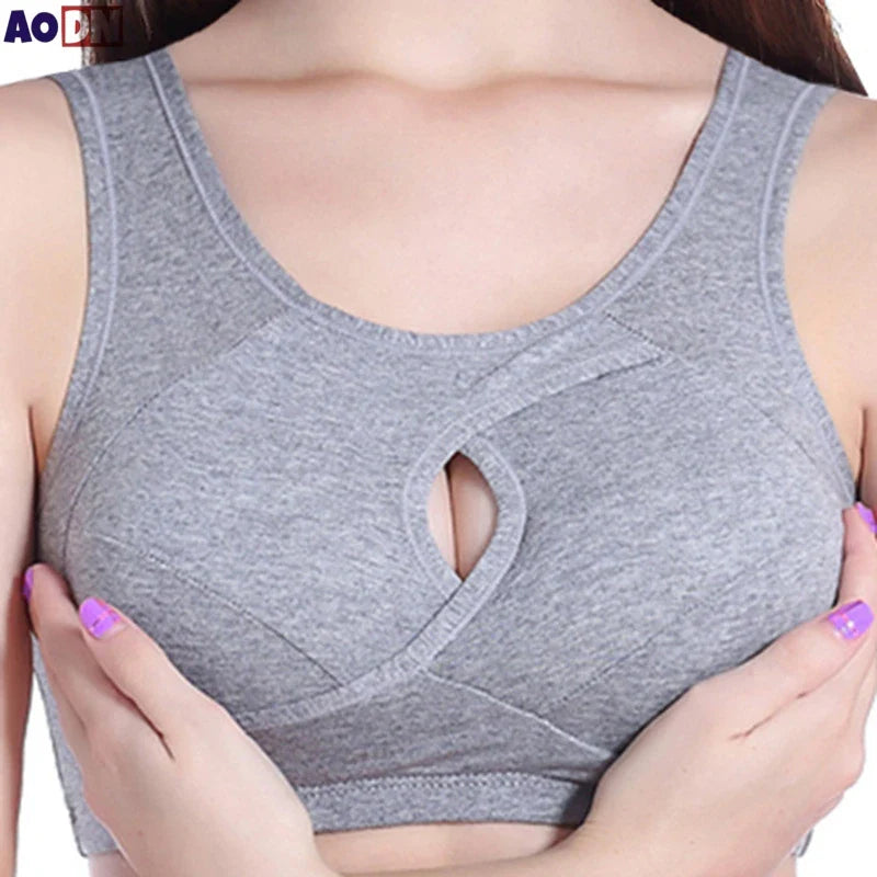 Brassière ajourée en 100% Coton respirant - Grandes Tailles