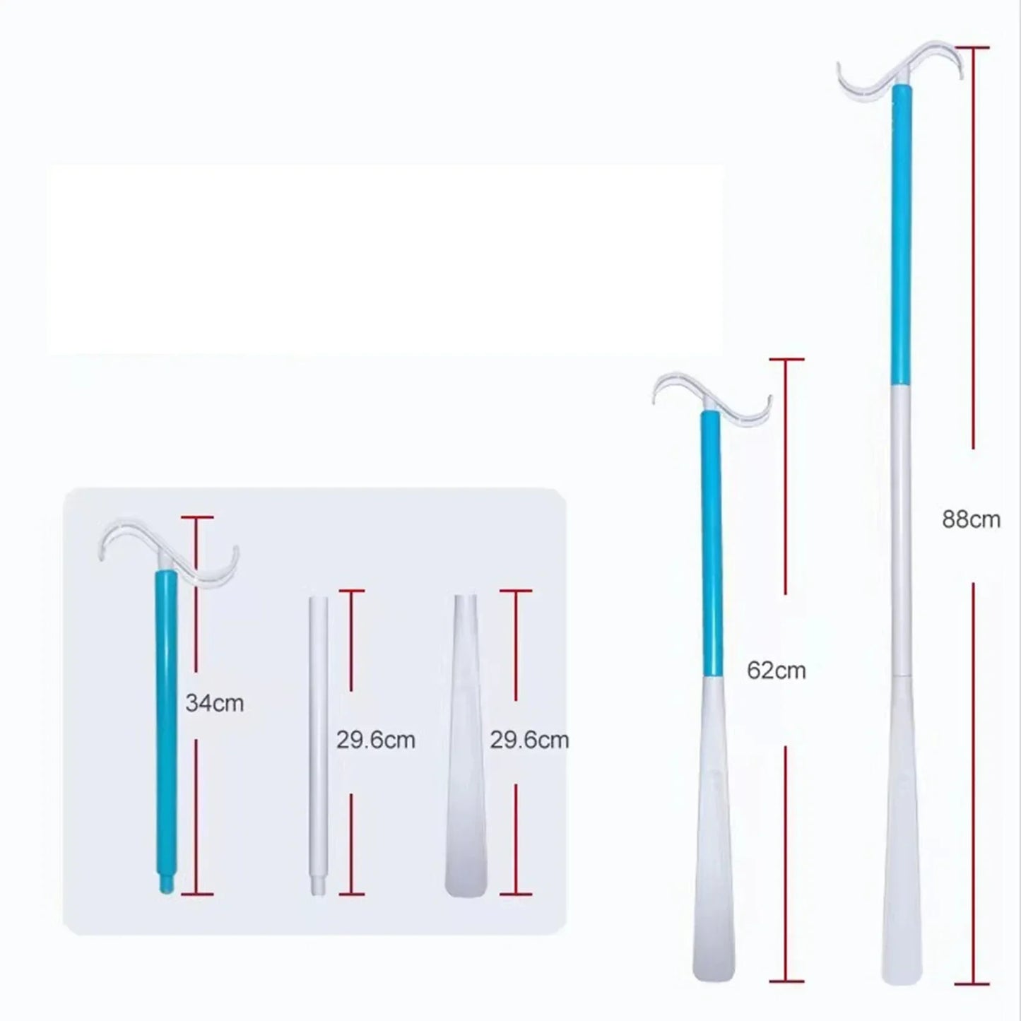 Chausse-Pied Long 88cm avec Crochet à Vêtements