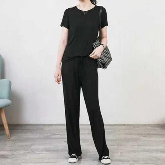 Ensemble de Pyjama en Modal Fluide Femme - Printemps