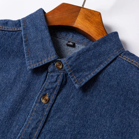 Chemise en Jean à Manches Longues Homme