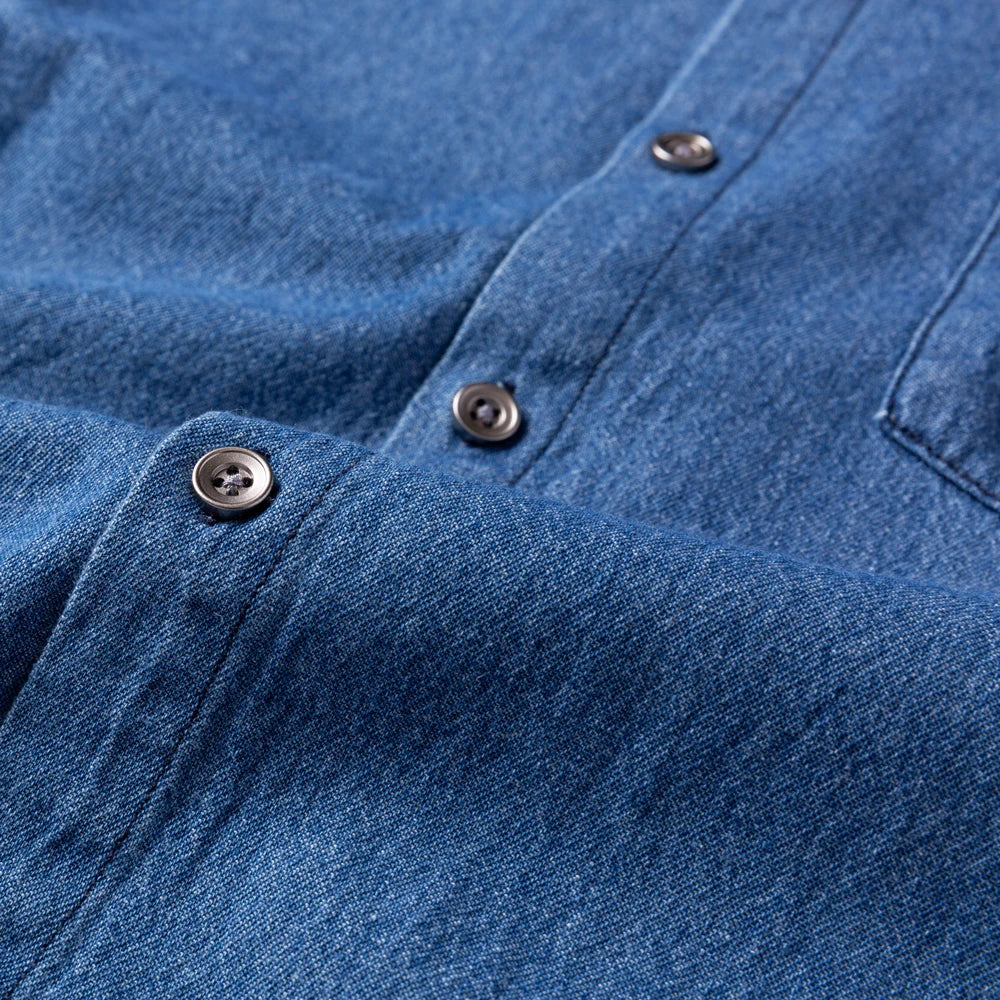 Chemise en Jean à Manches Longues Homme