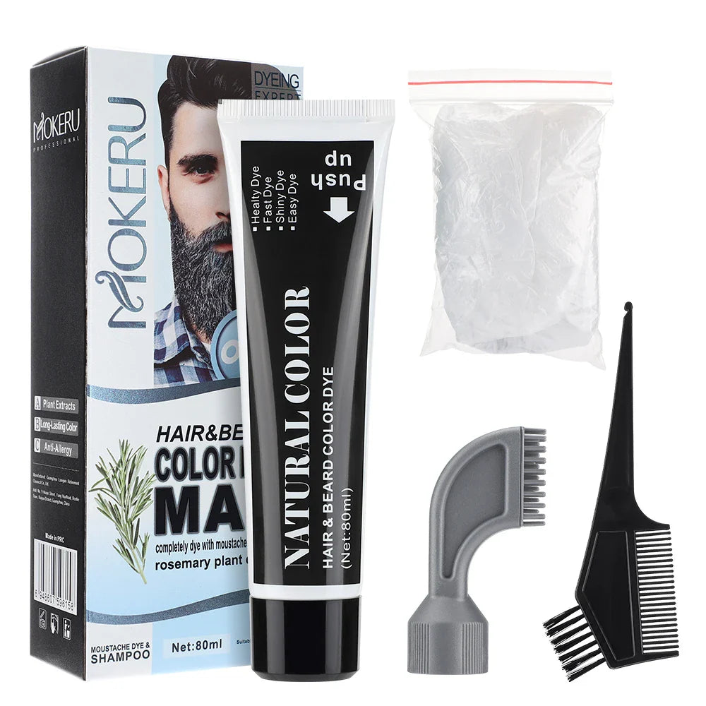 Kit Teinture Semi-Permanente pour Barbe