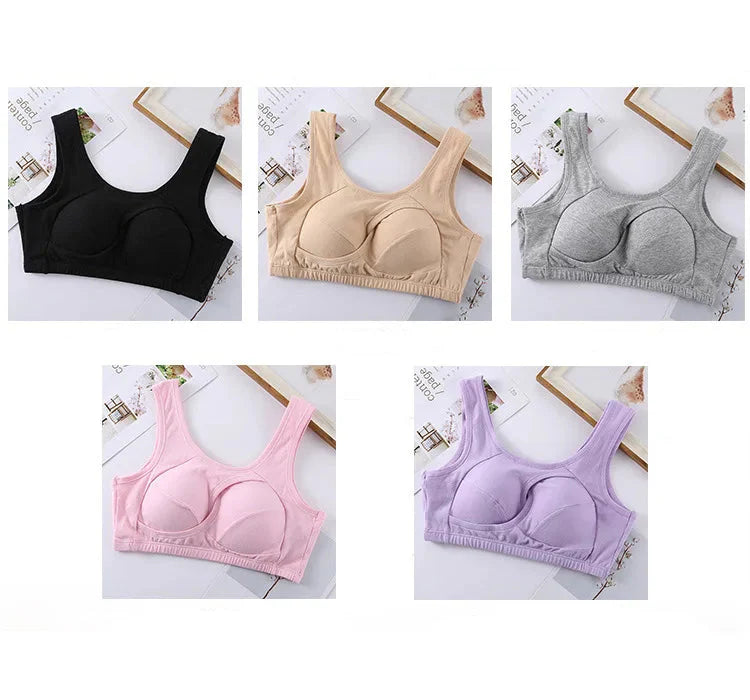 Brassière ajourée en 100% Coton respirant - Grandes Tailles