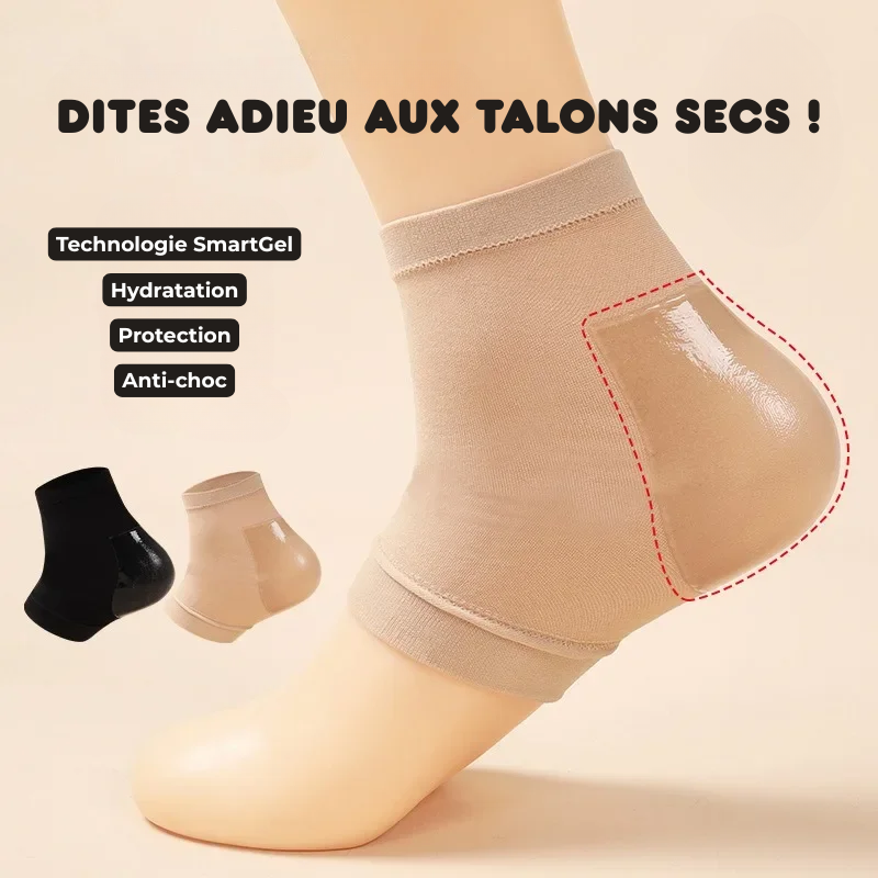 Chaussettes de Protection SmartGel pour Talon - 1 PAIRE ACHETÉE = 1 OFFERTE
