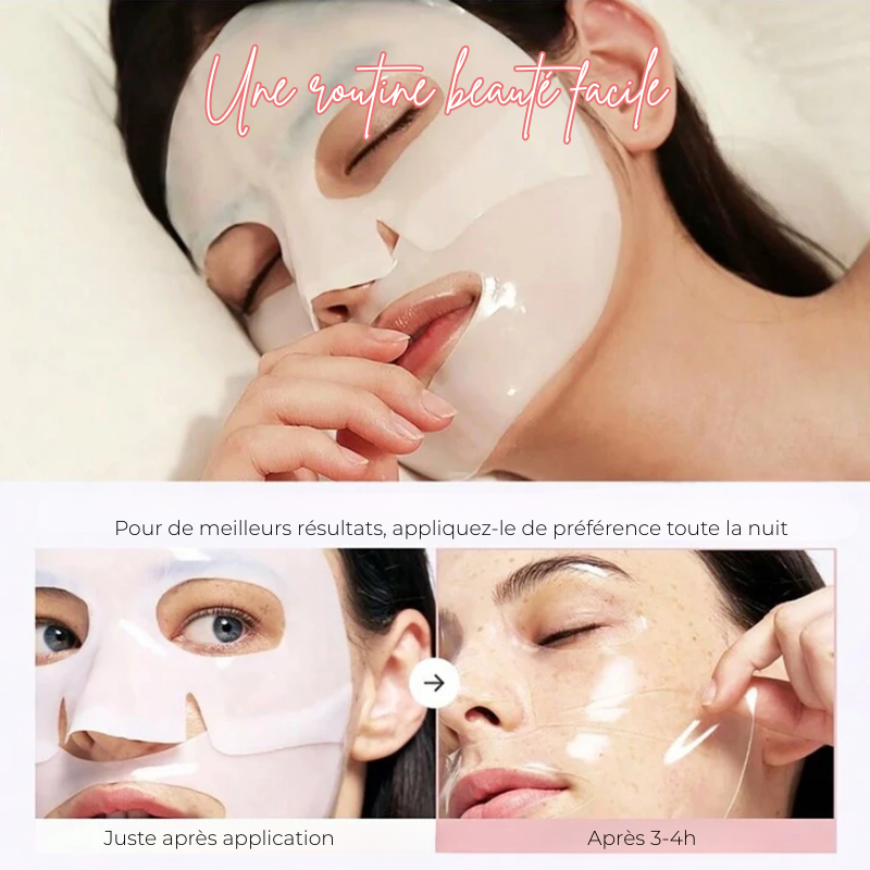 5x Masques au Collagène Intense - Peau Repulpée et Hydratée
