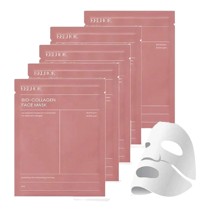 5x Masques au Collagène Intense - Peau Repulpée et Hydratée