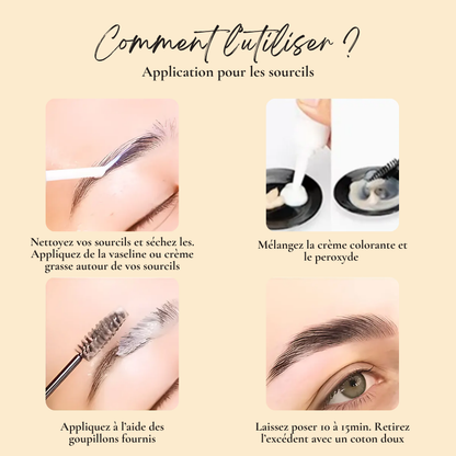 BROW & LASH Color - Kit Teinture Semi-Permanente Sourcils & Cils