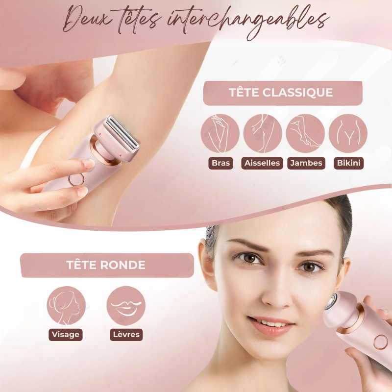 Épilateur 2 en 1 Doux Corps Complet Wet & Dry