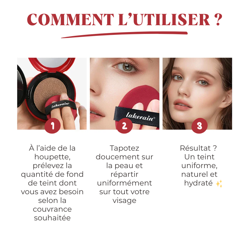Fond de Teint Cushion Couvrance Optimale & Longue Durée