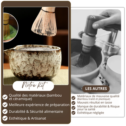 Kit Complet pour Matcha Japonais - 6PCS