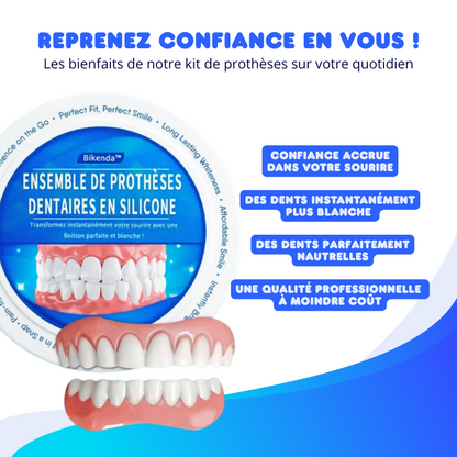 Kit de Prothèse Dentaire - Correction Instantanée du Sourire