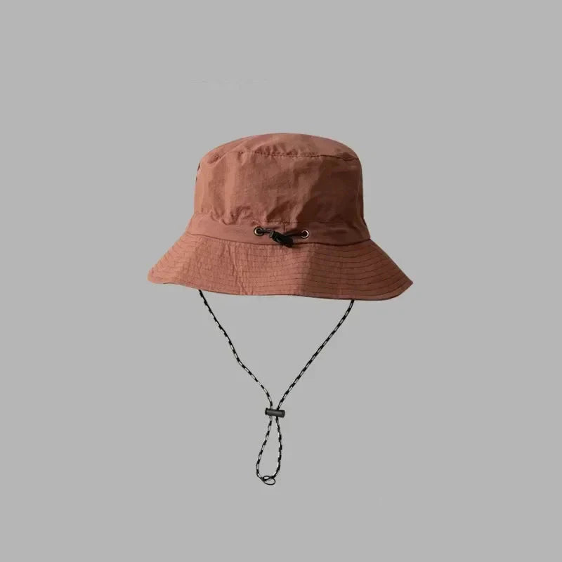 Chapeau de pêcheur à Cordon Pliable Anti-UV & Imperméable