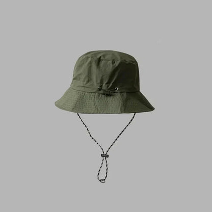 Chapeau de pêcheur à Cordon Pliable Anti-UV & Imperméable