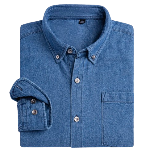 Chemise en Jean à Manches Longues Homme