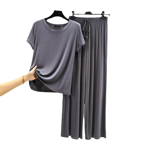 Ensemble de Pyjama en Modal Fluide Femme - Printemps